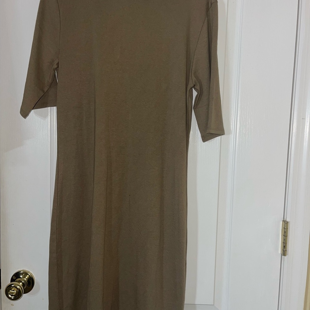 Elegant Tan Women's Dress